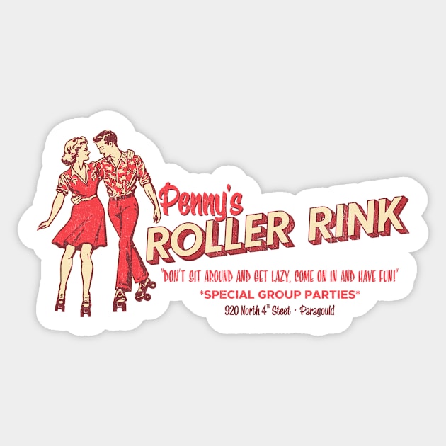 Penny's Roller Rink Sticker by rt-shirts